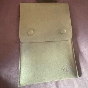 Brand new Authentic Van Cleef and Arpels large necklace/earrings velvet pouch